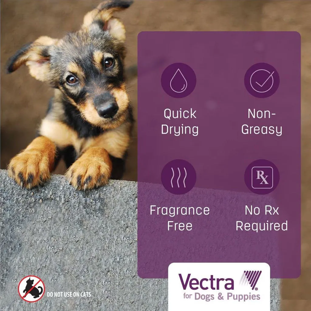 Vectra Flea and Tick Spot Treatment for Medium Dogs & Puppies, 21-55 lbs