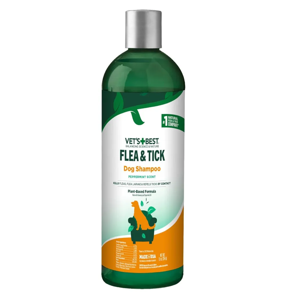 Vet's Best Flea & Tick Dog Shampoo (12 oz)