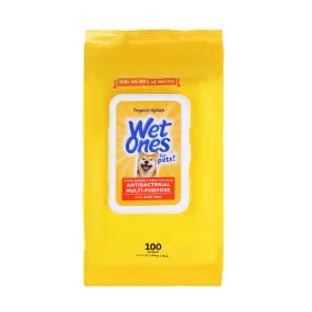 Wet Ones Anti-Bacterial All Purpose Wipe for Dogs - 100 ct pouch, 3 pc PDQ