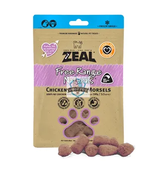 Zeal Free Range Freeze Dried Chicken & Beef Morsels Dog Cat Treats (Buy 2 Get 1 Free)